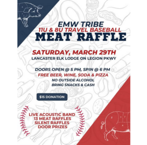 EMW Tribe 11U & 8U Travel Baseball Meat Raffle @ Lancaster Elk Lodge | Lancaster | New York | United States