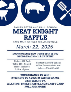 Saints Peter & Paul School Meat Knight Raffle @ Williamsville | New York | United States