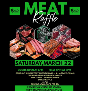 Cheektowaga 11 & 13U Travel Team Meat Raffle @ Fraternal Order of Eagles | Depew | New York | United States