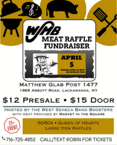 WJMB Meat Raffle Fundraiser @ Matthew Glab Post 1477 | Lackawanna | New York | United States