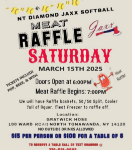 NT DIamond Jaxx Softball Meat Raffle @ Gratwick Hose | North Tonawanda | New York | United States