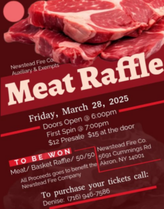 Newstead Fire Co Meat Raffle @ Newstead Fire Co. | Akron | New York | United States