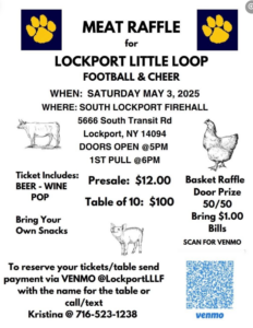 Lockport Little Loop Football & Cheer Meat Raffle @ South Lockport Firehall | Lockport | New York | United States